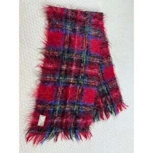 Andrew Stewart Mohair Wool Scarf Vintage Scotland 60's | Royal Stewart | 50L 12W